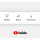 A YouTube dislike graphic